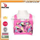 Wholesale Custom Design Fitness Bra Yoga Tank Tops for Little Girls thumbnail-1