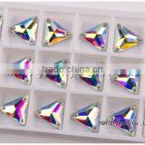 Y3270Crystal AB Stone Sew on Rhinestone Triangle Shape thumbnail-2