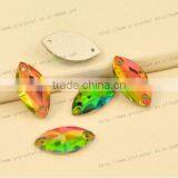 High Quality Very Thin Cyrstal Glass Sew on Stone for Wedding Dress thumbnail-3