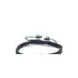 Shamballa Bracelet, Clear Crystal Pave Alloy Beads thumbnail-1