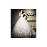 S601 Best Custom Made Swaroski Beaded Flower Real Picture Wedding Dress thumbnail-1
