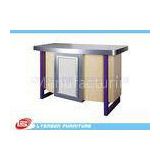 Store / Shop Cash Counter MDF Display SGS ISO , Laminated Melamine Finished