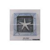 Beach Plaque,Walll Plaque ,Wood Sconce,Art Plaque,Frame Box,Wood Starfish SD Distressed Blue thumbnail-1