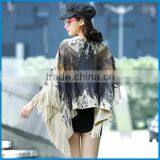 Women's Winter Fashion Animal Print Free Poncho Knitting Patterns thumbnail-2