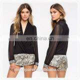 Ladies Western Rhinestone Cuff Shift Blouse Designs on Sale Made in China thumbnail-1