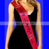 Wholesale Bachelorette Party Bride To Be Two Layer Satin Bachelorette Sash thumbnail-1