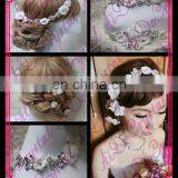 Aidocrystal Wholesale Ornate Beaded and Crystal Headband Wedding Hair Accessories thumbnail-1