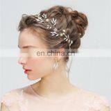 Wedding Accessories Enchanted Floral Opal Rhinestone Regal Reverse Hair Vine and Earring Set Headpiece Prom Halo Women Headpiece thumbnail-4