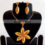 Meena Work Pendant Set - South Indian Gold Plated Pendant Set - One Gram Gold Plated Pendant Set - Wholesale Meenakari Jewelry thumbnail-3