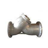 ANSI CL150 Y-type SS flange strainer