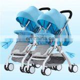 2018 European Luxury Baby Twin Stroller 3 in 1