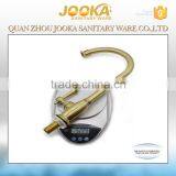 Classic Gold Plated Crown Long Hose Single Hole Cold Water Kitchen Tap thumbnail-5