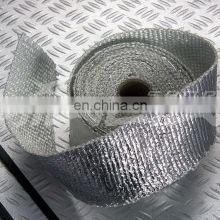 exhaust wrap covered by aluminum foil