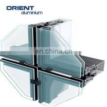 Outdoor Powder Coated Aluminum Glass Facade Panel Profiles for Sale thumbnail-2