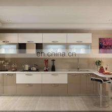 Handleless Design Lacquer Modern Style Kitchen Cabinet With Big Island For Cuisine thumbnail-3