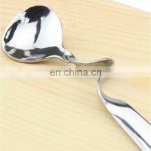 Stainless Steel Honey/Jam Spoon, Unique Design Flatware Curved Honey Stainless Steel Spoon For Honey thumbnail-4