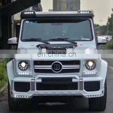 Runde Carbon Fiber For Mercedes-Benz G500 G55 G63 G65 Wide Body Kit Front Bumper Side Skirt Wheel Eyebrow thumbnail-1