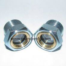 MNPT Thread 3/8 3/4 Compressor Oil Sight Glass for Pump Brass Oil Levels Indicator thumbnail-3