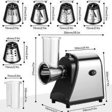 OEM/ODM Multi Function Electric Chopper / Grinder / Multi Electric Chopper Salad Machine / Roller Chopper / Slicing and Shredding Kitchen Vegetables thumbnail-3