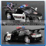 Mini Qute 1:32 Kid Die Cast Pull Back Alloy Music Luxury Police Race Vehicle Model Car Electronic Educational Toy NO.MQ 0535A