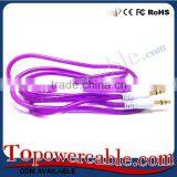 Free Samples Candy Colored 3.5MM to Stereo Audio Aux Auxillary Cable For CD Player In Car thumbnail-5
