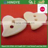 Sedex Audited Factory 2 Pillar Heart Shape 2 Holes River Shell Button