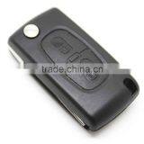 Uncut Blade Folding Remote Key Case Shell Replacement for CITROEN C3 2 BUTTON Flip Switchblade Key Protection Cover thumbnail-5