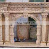 Best quality elegant natural marble fireplace,granite fireplace