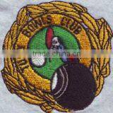 Iron on Embroidered Hockey Laser Cut Patches Leaf Shape 100% Custom Embroidery Patches for Basketball Jersey Tshirt thumbnail-5