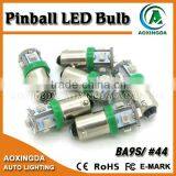 LED Pinball 6.3V AC DC SMD 3528 #44 #47 Ba9s