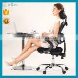 Hot Sale Black Ergonomic Mesh Office Chair With Adjustable Headrest J18 Quality Choice thumbnail-1
