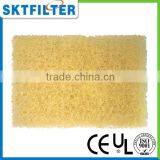 2014 yellow recyclable kitchen filter sponge filter sponge