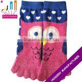 Two In One Five Toe Socks With Rabiit Cartoon thumbnail-2