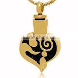 TKB-P1387B Ornate Gold Coloured Polishining Heart Pendant Best Selling Sympathy Gift Hot Sale Always In My Heart