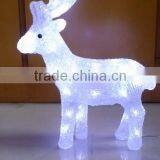 Hot Sales of Outdoor Christmas Decoration /3D LED Christmas Acrylic Deer Motif Light