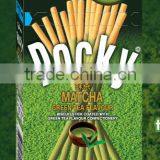 Glico Pocky Biscuit Japanese Stick Matcha Green Tea Flavour 39 g.