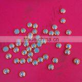 500pcs New Design Ceramic Gems Stone Nail Jewelry With Gold Metal Ring 3mm, 4mm thumbnail-3