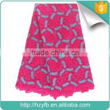 New arrival nigerian embroidered lace fabric wholesale cheap africa cord guipure lace with stones for party dress