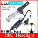 5000lumen 20w Fanless H13 Led Car Headlight Bulbs for MAZDA 2 thumbnail-3