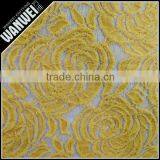 Light Orange Voile Pressure Yarn Discount Promotion Antigue Fabric for Wedding Dress Hollow Worsted Nylon Spandex Cotton Lace