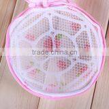 YIWU RODA 100% Polyester Mesh Printed Folding Cylindrical Laundry Bag thumbnail-4
