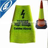 Printable Reflective Safety Cone Collar Road Warning Cone Sleeves thumbnail-5