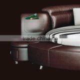 2015 New Modern Design Leather Round Bed B80037 thumbnail-3