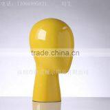 Yellow Display Mannequin Heads Store Sell Mannequin Head Hat Display Rack