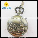 WJ-1592 Latest Fashion Antique Classic Palaces Face Classic Vintage Pocket Watch thumbnail-1