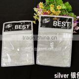 printing card zipper bag golden plastic zipper bag cheap packaging nylon