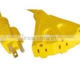 Extreme Weather Resistant Triple Tap American Outdoor Extension Cord With Light Indicate thumbnail-6