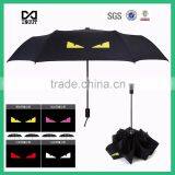 Hot Selling Monster Cute Fashion Customized 3 Fold Umbrella