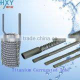 strong anti-corrosion sprial titanium corrugated tube heat exchanger condenser