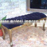 Indoor Furniture - Wooden Bed Stool With Upholstered - Bedroom Set Furniture